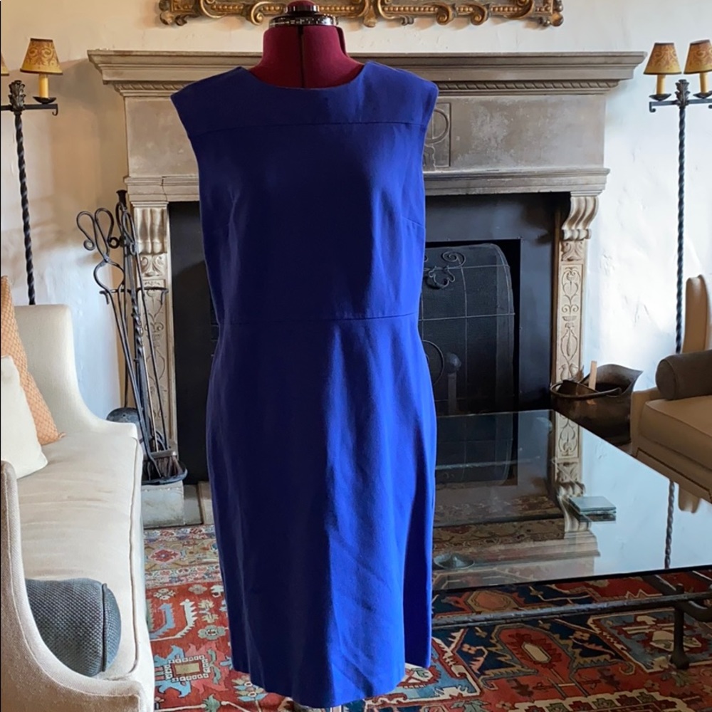 Bright blue jersey dress from Talbots